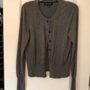 Banana Republic dark grey button cardigan